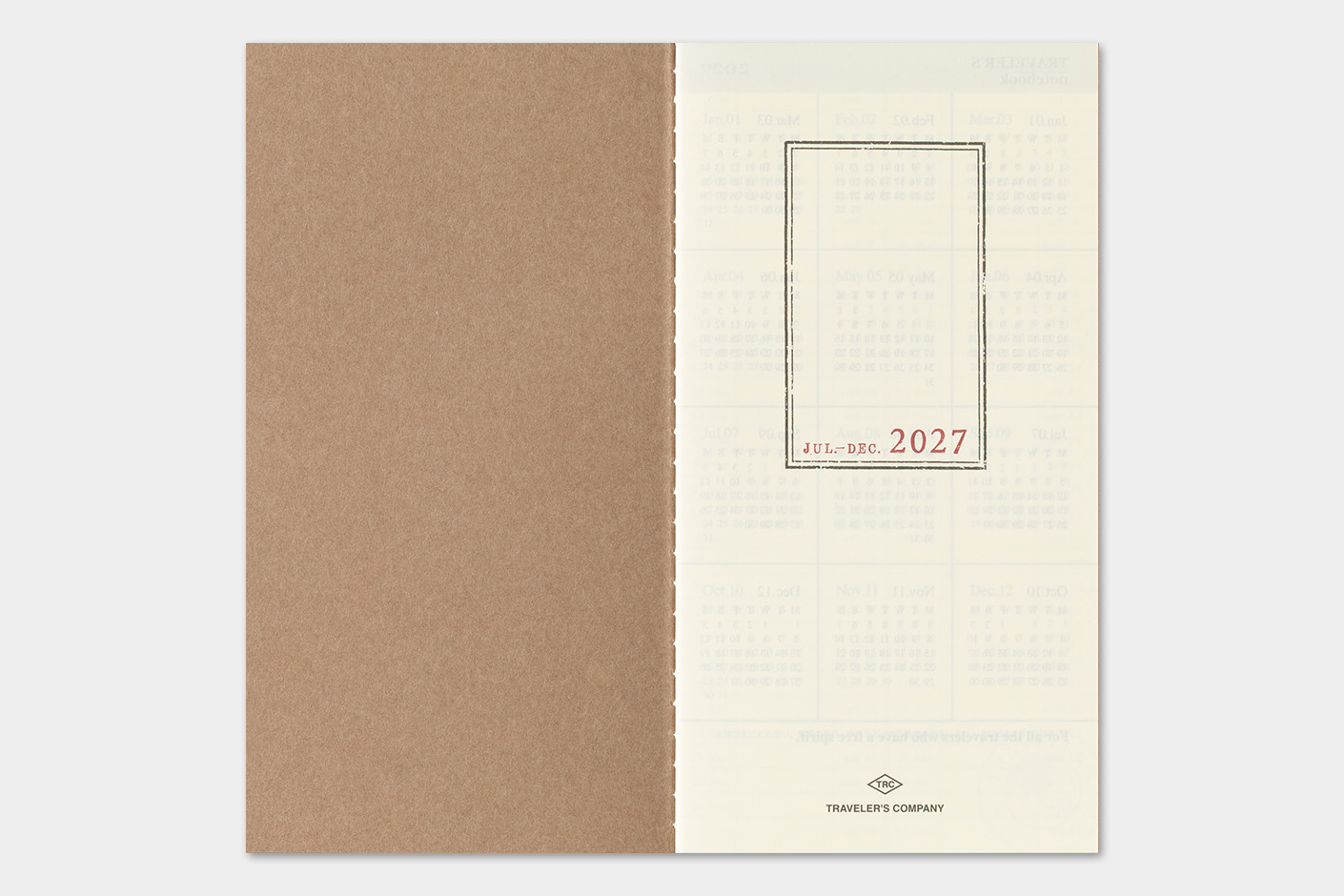 Traveler`s Company 2027 - Weekly plus Memo Refill Regular Size