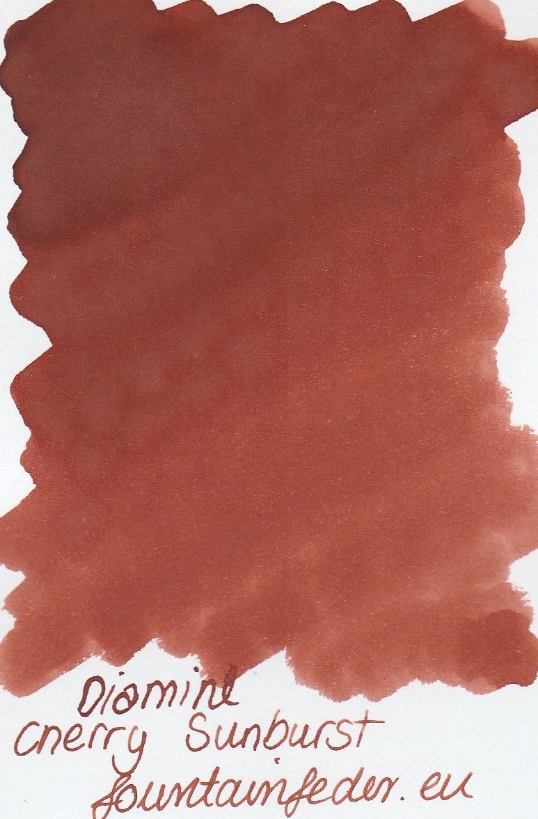 Diamine Cherry Sunburst Ink Sample 2ml