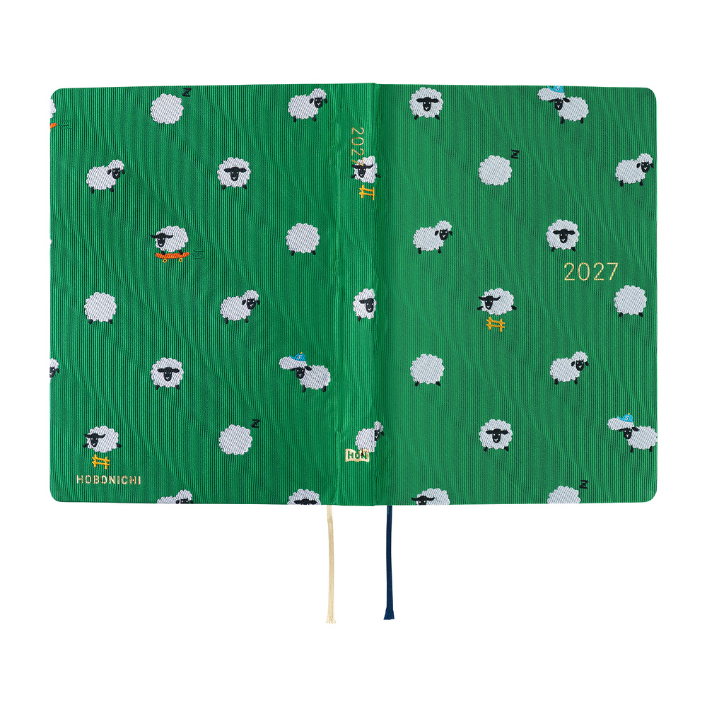 Hobonichi HON  Bow & Tie Sheep Sheep Sheep 2027