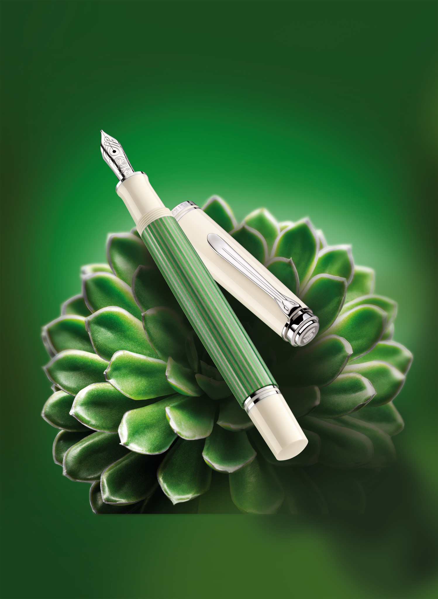 Pelikan Souverän 605 Green-White Special Edition