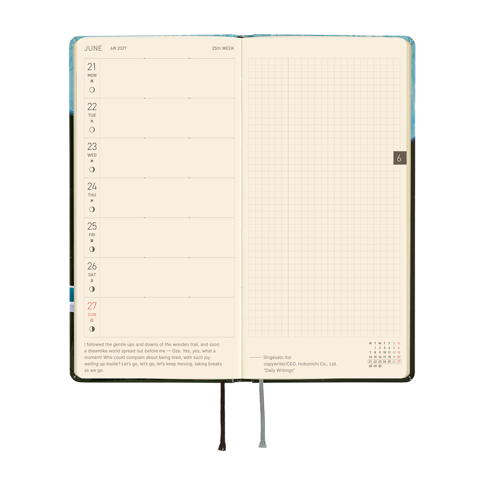 Hobonichi Hiroko Kubota: Meteor Shower in the Light Blue Forest - 2027