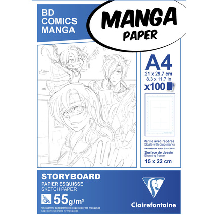 Clairefontaine Manga Block für Storyboard A4