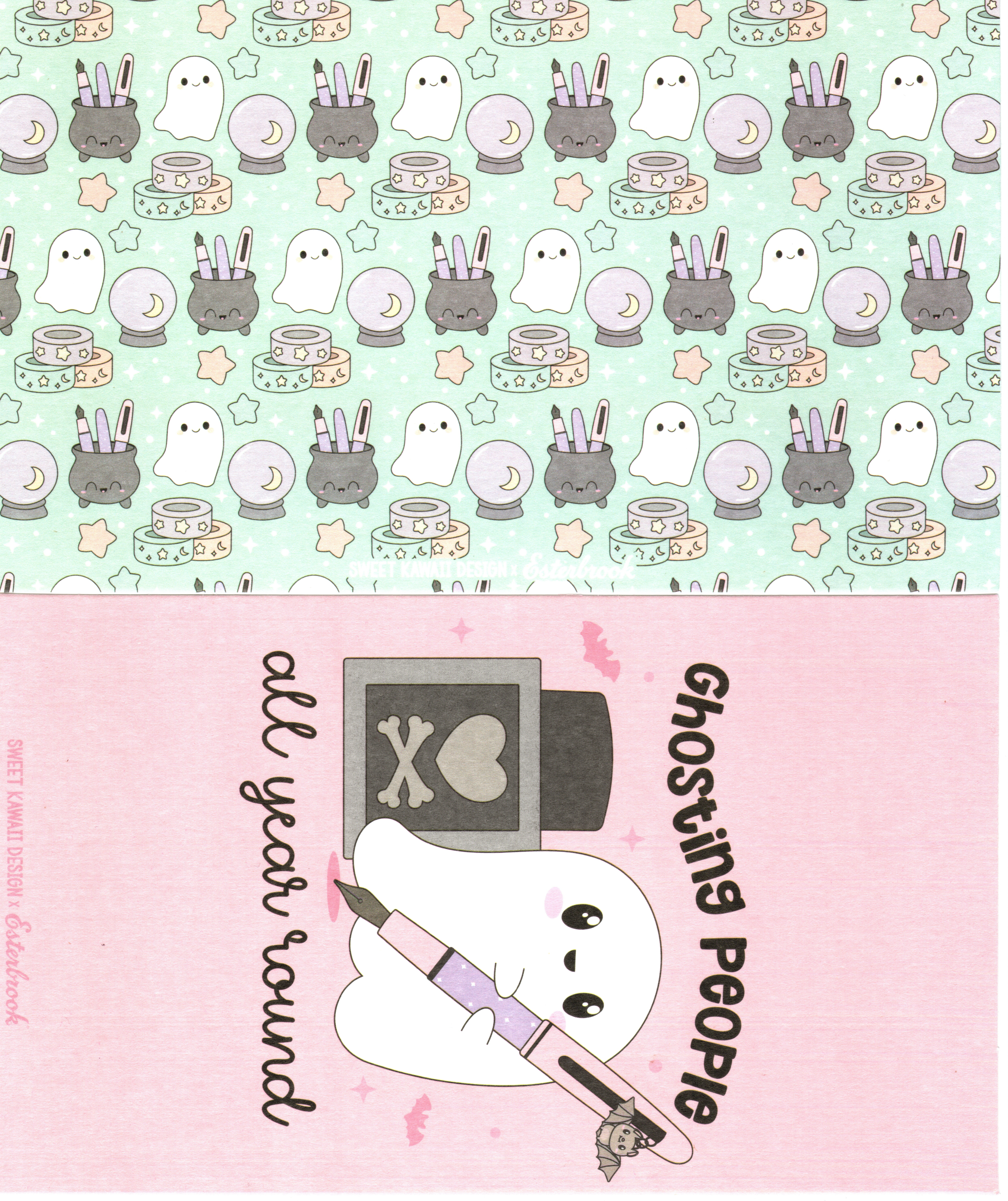Esterbrook x Sweet Kawaii Pastel Halloween Blotter Paper