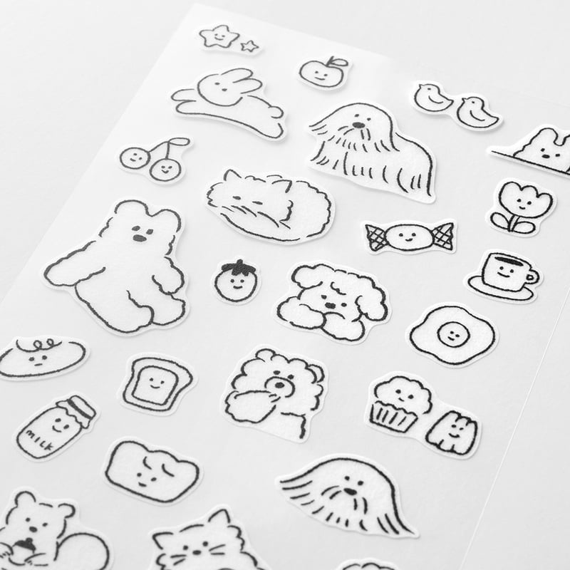 Midori Cute Motif Sticker - 2 Sheets