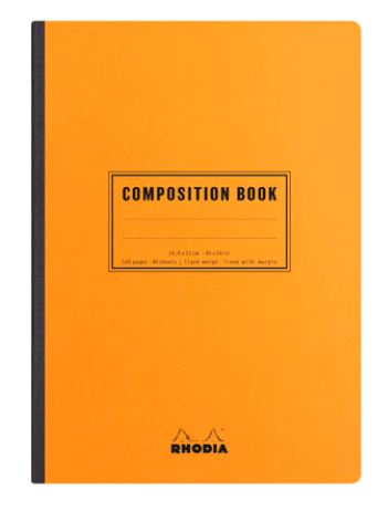 Rhodia Composition Book A5 - Orange  liniert
