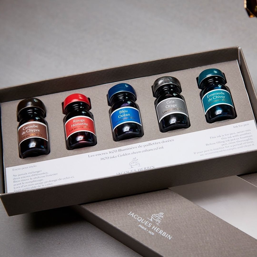 Jacques Herbin 1670 Anniversary Ink Set (10 ML - Set of 5)